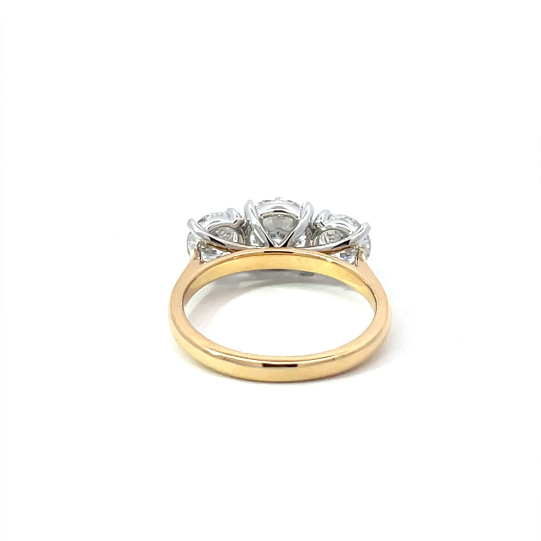 18ct Yellow Gold Lab Grown Diamond Ring