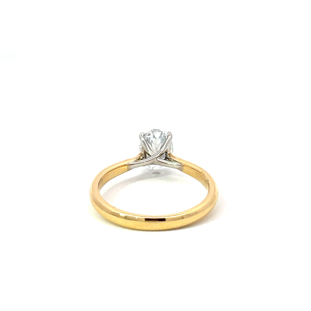 18ct Yellow Gold Lab Grown Diamond Ring