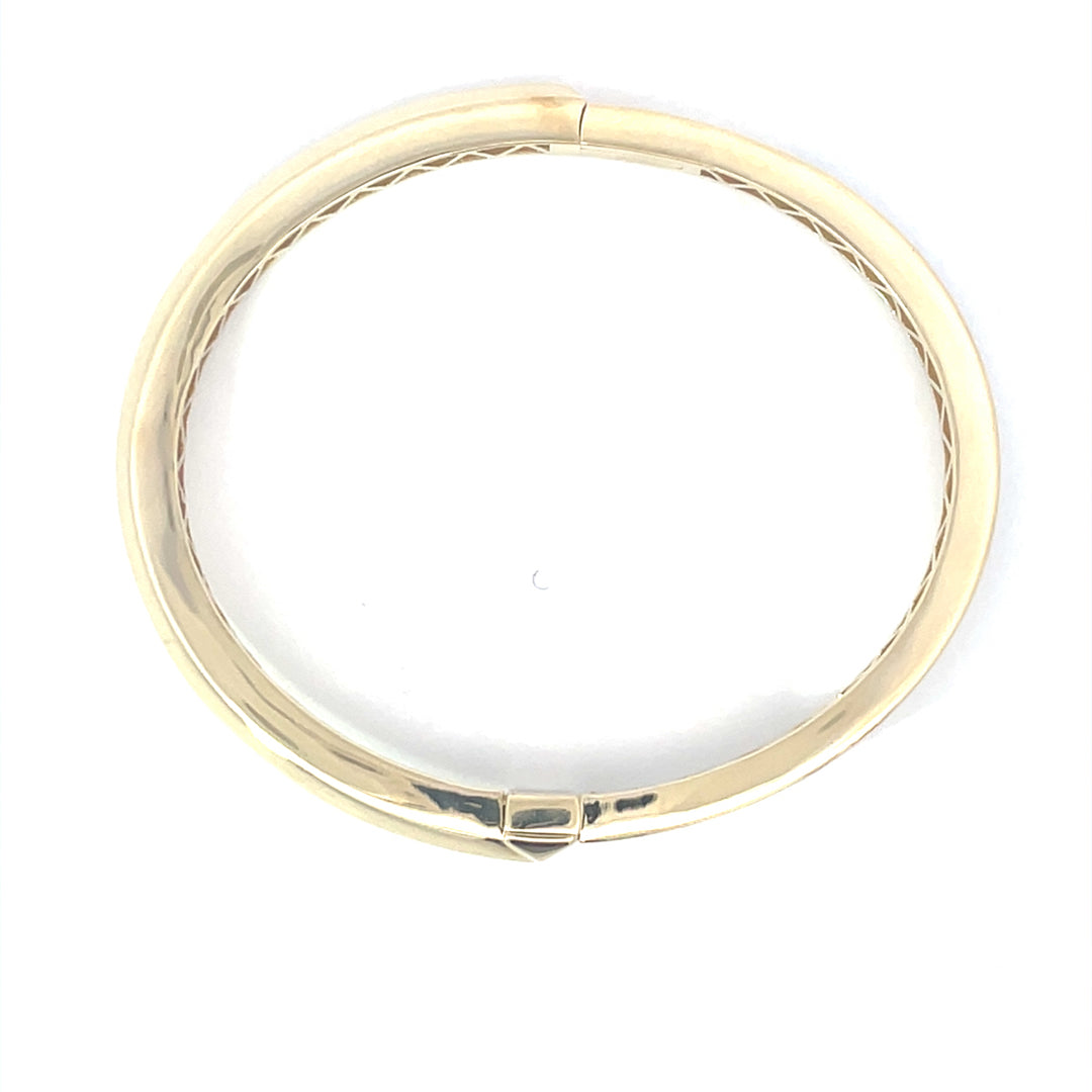 9ct Yellow Gold Diamond Bangle